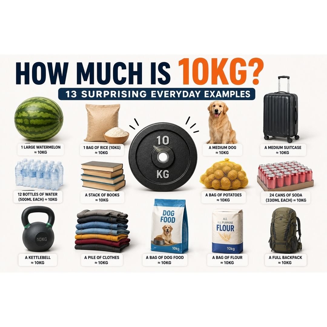 How Much Is 10kg? 13 Surprising Everyday Examples